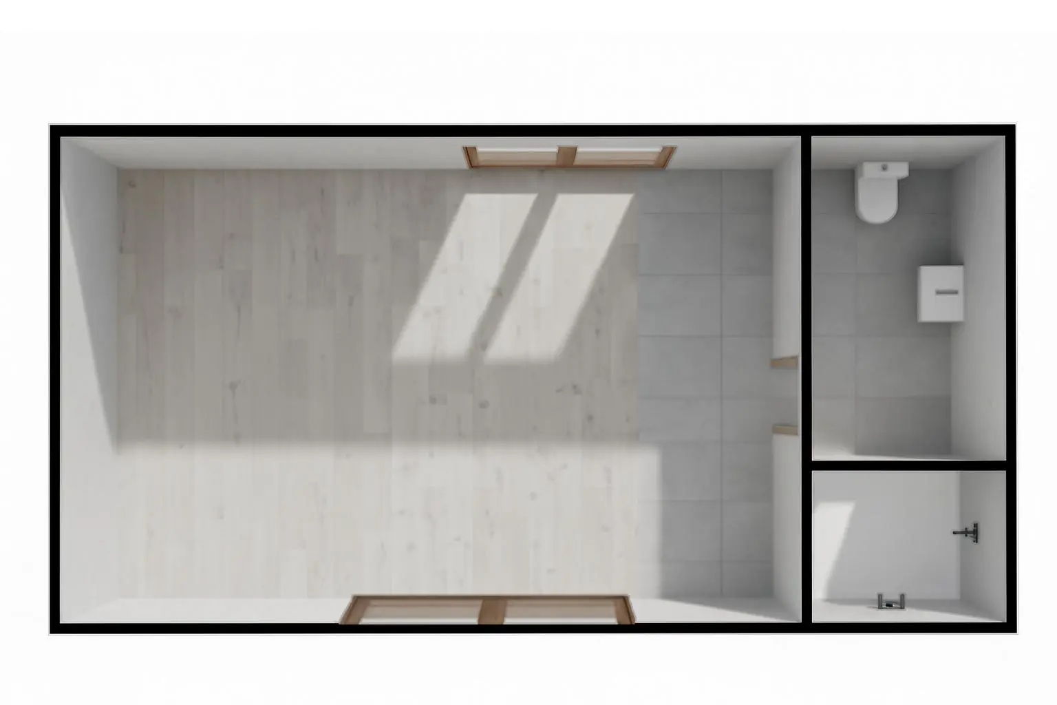 Plano de la casa contenedor de 20 pies